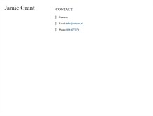 Tablet Screenshot of jamiegrant.nl